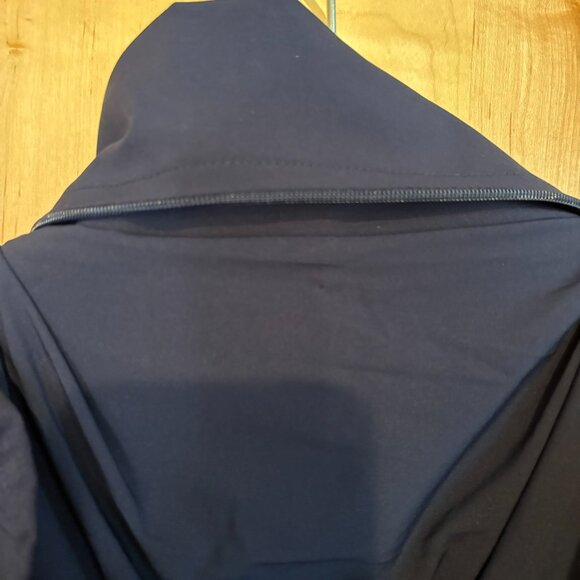 New RLX Ralph Lauren Golf Men's Wicking Full Zip Jacket M Navy $248 Stow Hood - Picture 5 of 14